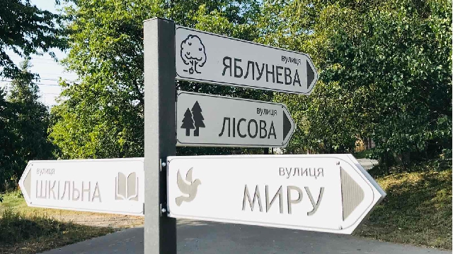 Вказівники вулиць метал/композит