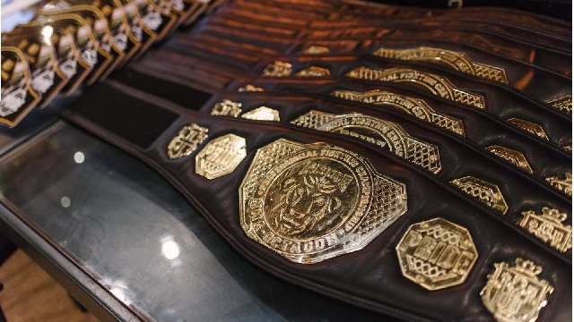 Пояс чемпіонський шкіра латунь